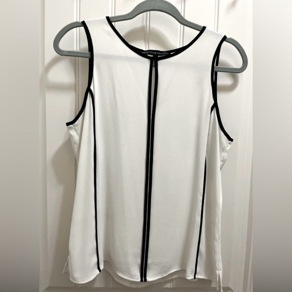 White House Black Market Keyhole Striped Blouse - Picture 1 of 3